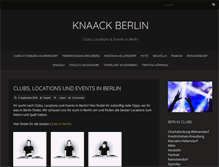 Tablet Screenshot of knaack-berlin.de